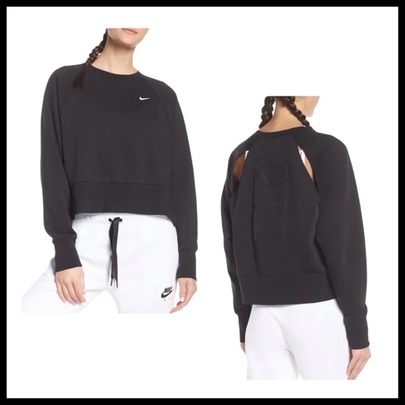 NIKE Dry Crop Training Sweatshirt - Picture 1 of 12